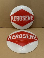 Vintage Original Kerosene Gas Pump Globe Gasoline Glass Lenses Sign Oil Garage