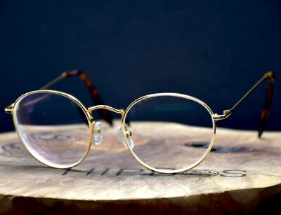 Mo Eyeware Unisex Brille Brillengestell MO Upper 487M Goldfarbenes Gestell