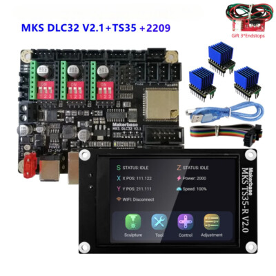 Shield Controller ESP32 WIFI MKS DLC32V2.1 Offline Control Board Touchscreen Lot