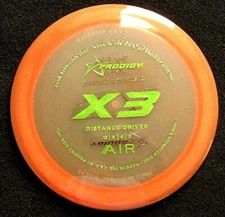 Prodigy X - X3 AIR slightly over stable distance driver disc GREAT SKY DISC GOLF