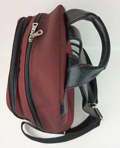 Longchamp Red Lacquer Twill Backpack - Picture 5 of 11