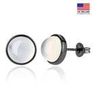 Earrings Natural Jade Retro Studs 1953 Deluxe Women 925 Sterling Silver Jewelry