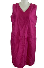 Talbots Shift Dress 16 Berry Pink Sleeveless Lined