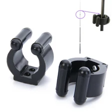 10Pcs Wall Pole Clamps Wall Mount Pole Clip Plastic Cue Holder Wall Cue Pole