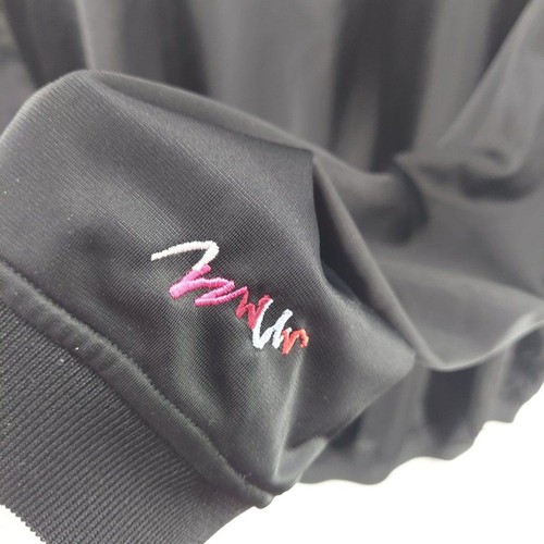 coogi men track jacket size XL black front logo full zip polyester pockets - Picture 10 of 11