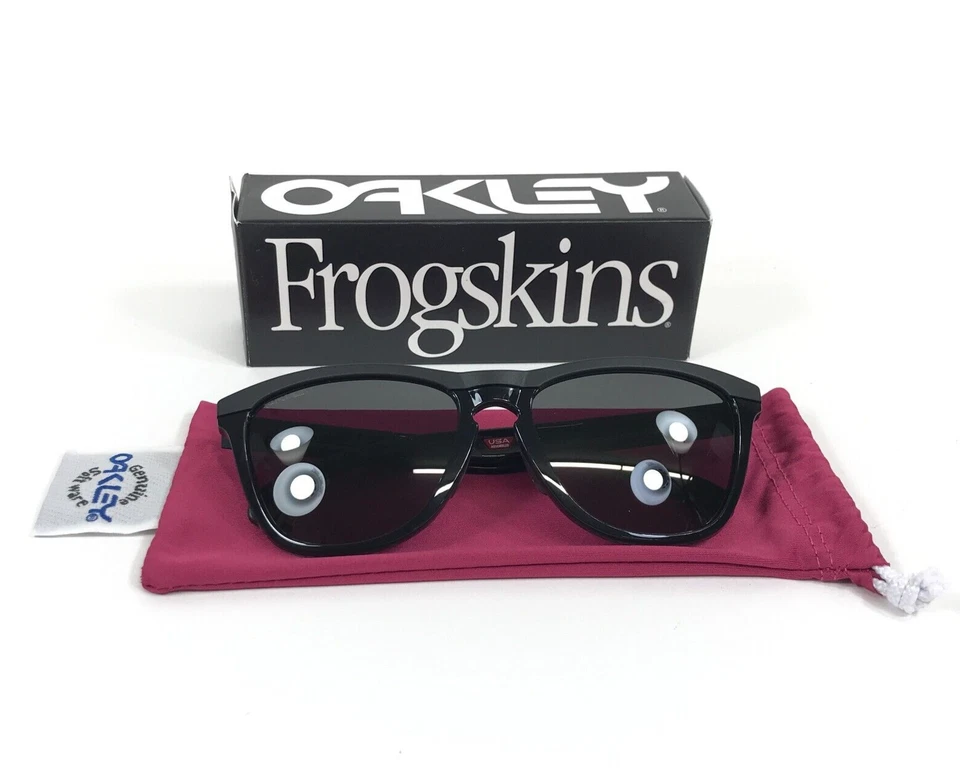 Oakley Sunglasses Frogskins Range OO9284-1155 Matte Black with Prizm Grey Lenses - Image 2 of 4