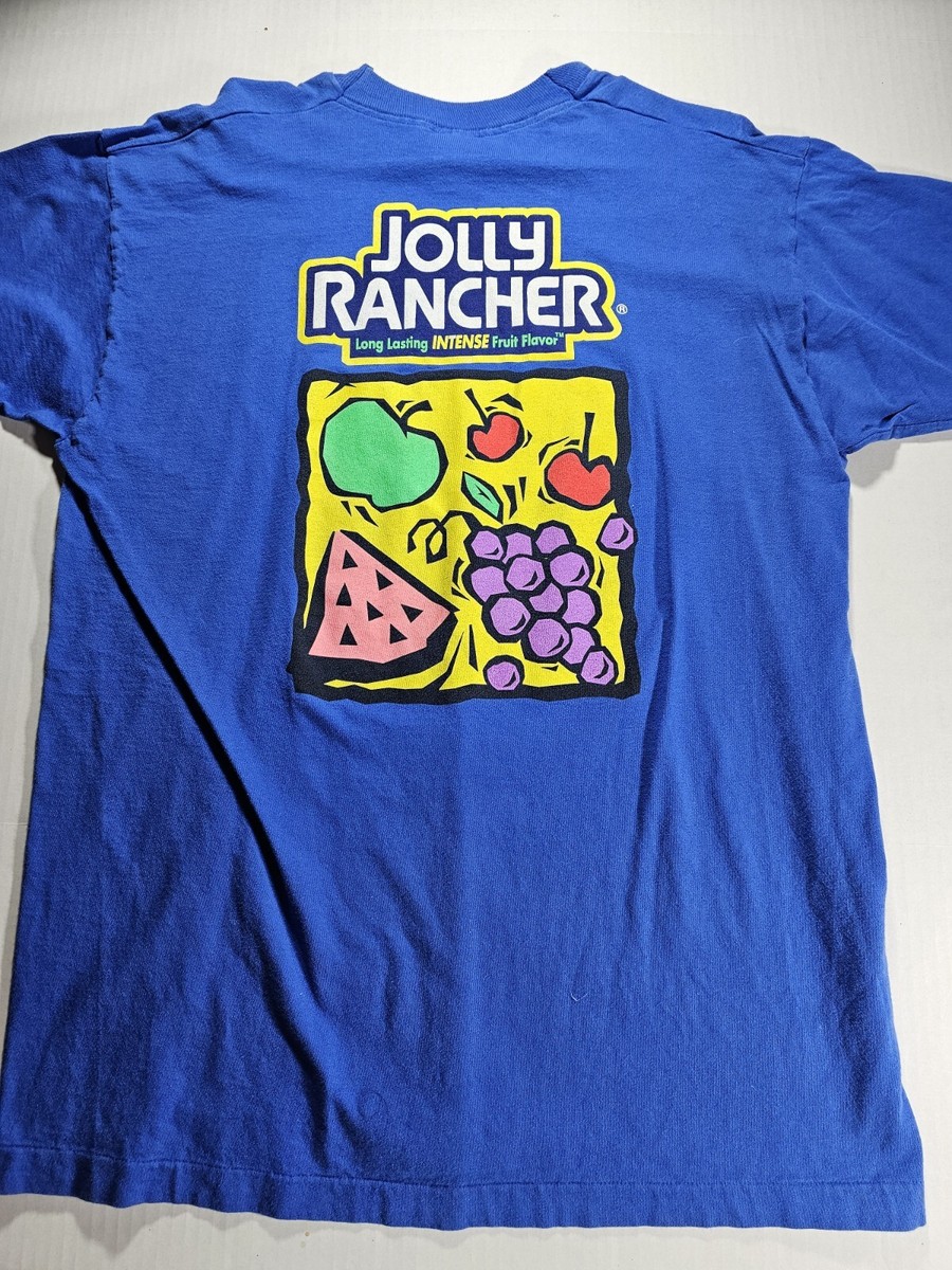 Vintage 90s Jolly Rancher Single Stitch T-Shirt Size XL Candy