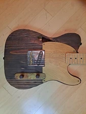Sandblasted Stained Hand-built Esquire Electric #4 by Mudbone Guitars