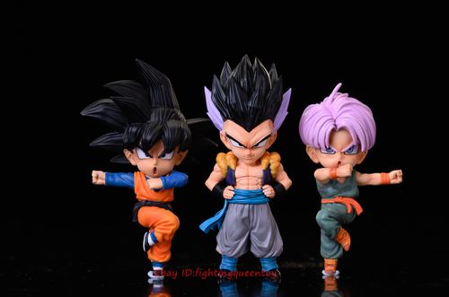 League Dragonball Gotenks Black Hair & Yellow Hair 2 Models WCF In Stock - Picture 8 of 8