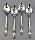 Brocade by International Sterling Silver set of 4 Demitasse Spoons 4 1/8"