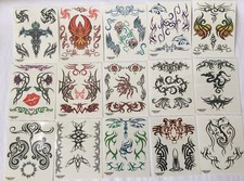 New 50 Tribal Temporary Tattoos Savvi Sealed Package