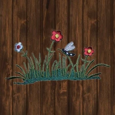 Dragonfly Embroidered Patch — Iron On