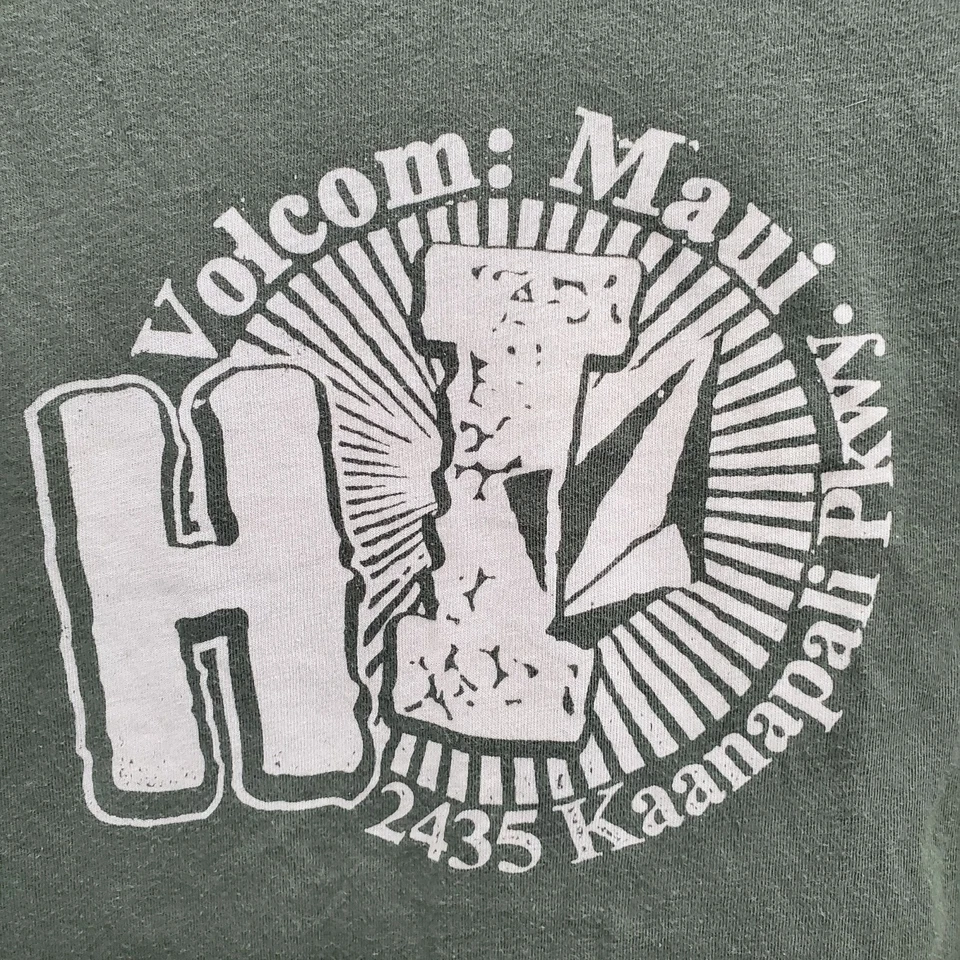 Volcom Unisex Slim Fit Maui Hawaii Olive Short Sleeve Graphic Tee Adult XXL - Image 2 of 4