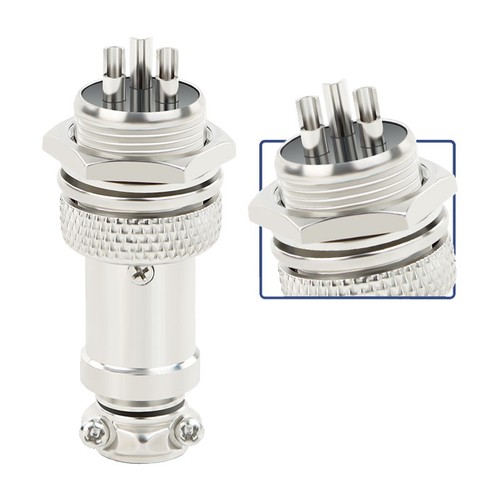 GX16 Luftfahrt Stecker + Buchse Kabelverbinder Panelmontage 2-9 Pin 16mm Stecker Buchse - Bild 4 von 30