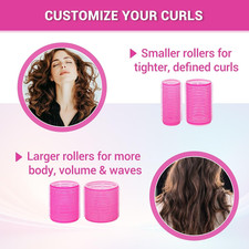Rollers Hair Curlers 49 Pcs Set with 24Pcs Self Grip Hair Rollers 4 Sizes and...