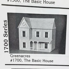 Real Good Toys GREENACRES Dollhouse Hard Wood New Old Stock In Box See-Details