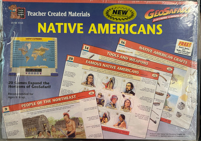 GeoSafari Electronic Learning Game Card Sets Native Americans