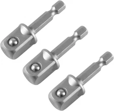 Upgraded 1/2 Inch Impact Grade Socket Adapter Set 3 Pcs Square Socket Adapter Dr