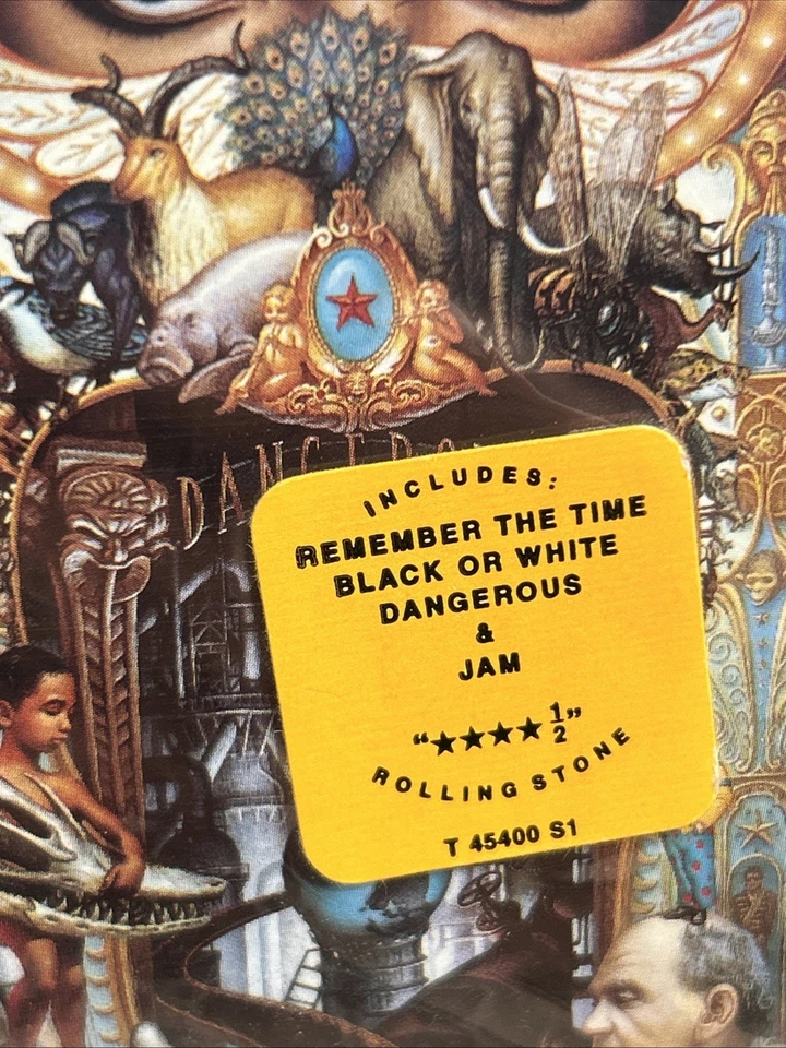 MICHAEL JACKSON "Dangerous" FACTORY SEALED NEW CASSETTE TAPE - Image 2 of 4