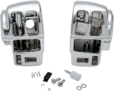 Drag Specialties Chrome Handlebar Switch Housing Assembly 96-07 Harley Touring