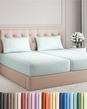 Split King Size 5 Piece Sheet Set - Comfy Breathable Cooling Bed Sheets Set ...