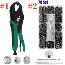 70 5/8 Snap Fastener Button Snap Fastener Tool Adjustable  kit Installation