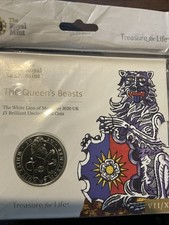 The White Lion of Mortimer 2020 £5 BU Coin Pack
