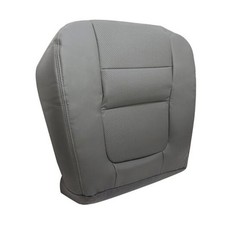 Perforated Driver Side Bottom Leather Seat Cover Gray Perforated leather 