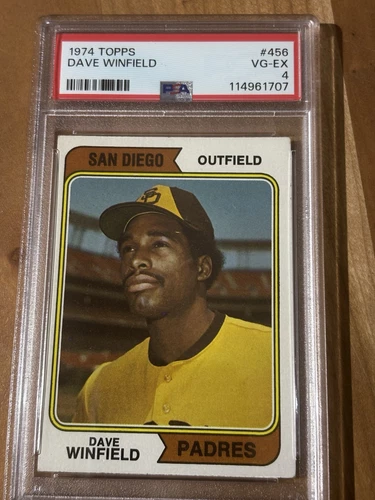 1974 TOPPS #456 DAVE WINFIELD RC  PSA 4  HOF  NICE Card See Photo's