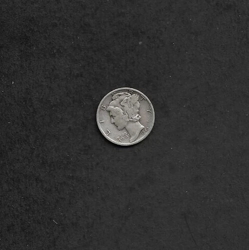 1942 Liberty Silver Dime, No Mint Mark, Very Good Condition,  All Legible, Nice!
