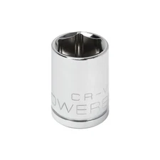 Powerbuilt 1/4 Inch Drive x 1/2 Inch 6 Point Shallow Socket - 648279
