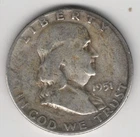 1951 P FRANKLIN HALF DOLLAR 90% SILVER 50¢ PHILADELPHIA UNITED STATES OF AMERICA