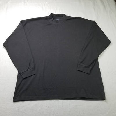 Pebble Beach Shirt L Black Base Layer Mock Neck Under Shirt Long Sleeve Golf
