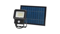 5902201302134 NaśWietlacz Solarny LED Lampa 20W 6500K Zimna 1400Lm IP65 Czujnik