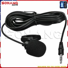 SoHang | Car Microphone for Stereo 3.5mm Plug and Play Wired External Mic Black