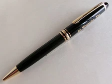 Montblanc Meisterstuck Classique 164 Ballpoint Pen Black GT Name Carved