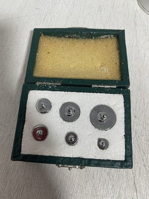 Vintage Tricle Brand Shanghai China Set Of 6 Postal Weights In Original Box