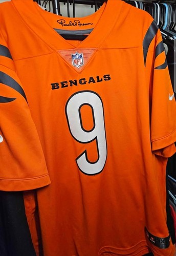 Joe Burrow Cincinnati Bengals Orange Nike Jersey Size 2XL To 3XL. All Stitched