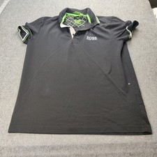 Boss Polo Shirt Men Small Modern Fit Moisture Manager Black Casual Golf Sport