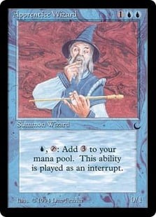 Magic MTG - Apprentice Wizard - The Dark - EXC - EN