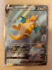 Dragonite V Alt Art Evolving Skies Pokemon 192/203 Fair Condition.
