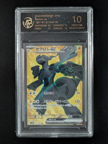 2025 Pokemon ZEKROM EX #161/086 Black Bolt Super Rare Holo Japanese RPA 10 B