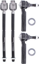 Front Driver and Passenger Side Inner and Outer Tie Rod Ends for Chevy