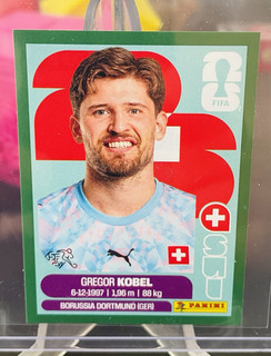 Panini World Cup 2026 Gregor Kobel SUI 2 Sticker green parallel 1:1529 packs SSP