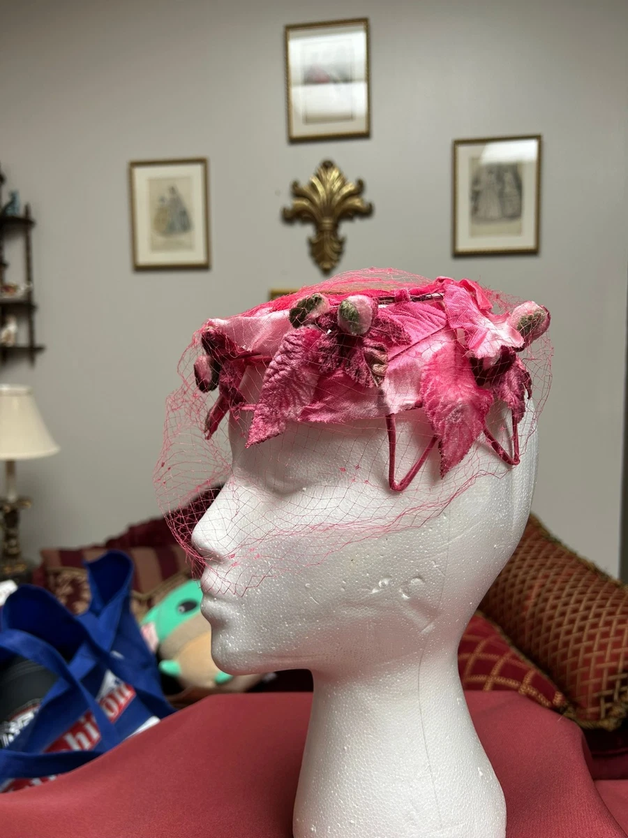 Pink 1950s Vintage Hats for Women for sale | eBay display picture 2