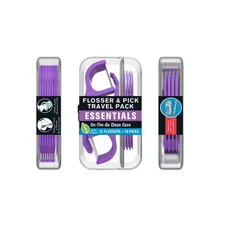 Reach Flossers & Floss Picks Pack, Case, 12 Mint Flossers, 10 Floss Picks
