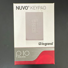 Nuvo Player Portfolio In-Wall Keypad LED Backlit PoE White NV-P10-WH
