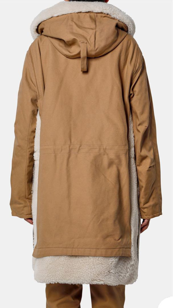Sacai Carhartt WIP Canvas Parka Siberian Brown Long Coat Sacai Carhartt WIP Canvas Parka Siberian Brown Long Coat