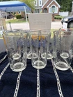 Anchor Hocking Savannah Clear Drinking Glass Set Of 7 VTG *