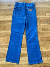 Vintage 70s 80s Wrangler 13MWZ Jeans 26x29 Bootcut Flare Cowboy Cut Made In USA